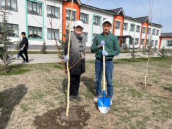 ЖАШЫЛДАНДЫРУУ ЖАШТАРДЫН ЭКОЛОГИЯЛЫК  ЖООПКЕРЧИЛИГИН ЖОГОРУЛАТАТ