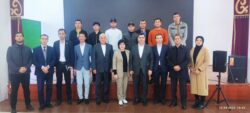 ӨЗБЕК ЭЛЧИСИ ОШМУНУН СТУДЕНТТЕРИ МЕНЕН ЖОЛУКТУ