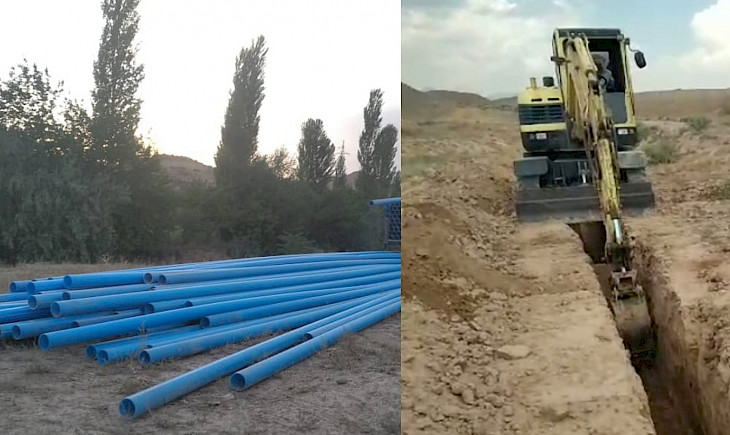 Ала-Бука районунда таза суу долбоору ишке ашууда