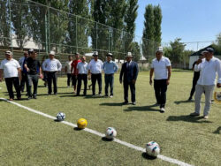 Баткен районунда футбол аянтчасы ачылды