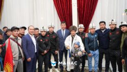 «Манас» аэропортунда дүйнө чемпиондорун тосуп алышты