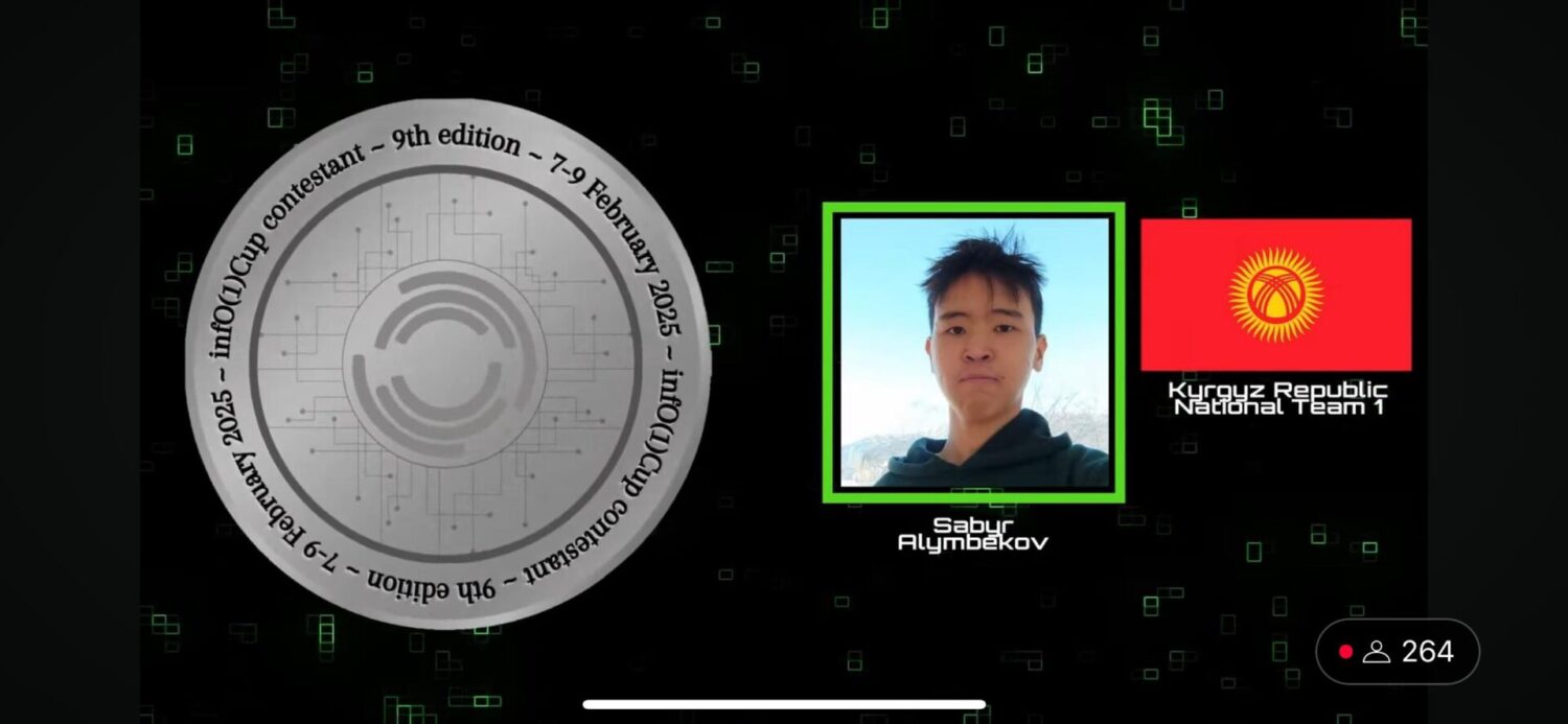 КЫРГЫЗСТАНДЫК ОКУУЧУЛАР ЭЛ АРАЛЫК ОЛИМПИАДАДА 7 МЕДАЛЬ ЖЕҢИП АЛЫШТЫ