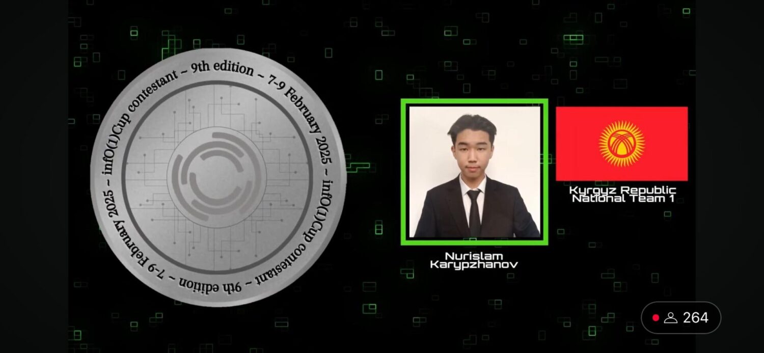 КЫРГЫЗСТАНДЫК ОКУУЧУЛАР ЭЛ АРАЛЫК ОЛИМПИАДАДА 7 МЕДАЛЬ ЖЕҢИП АЛЫШТЫ