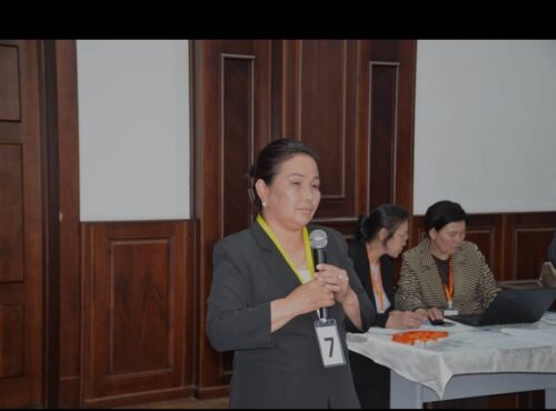 МЕКТЕП ОКУУЧУЛАРЫНЫН СӨГҮНГӨН АДАТТАРЫНА МУГАЛИМДИН МАМИЛЕСИ