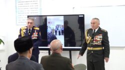 Манас шаарындагы мектепте аскерге чейинки даярдоо каанасы ачылды