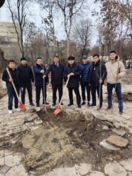 ОШТУ НАВОИ ПАРКЫН ЖАШЫЛДАНДЫРУУГА КАТЫШТЫ