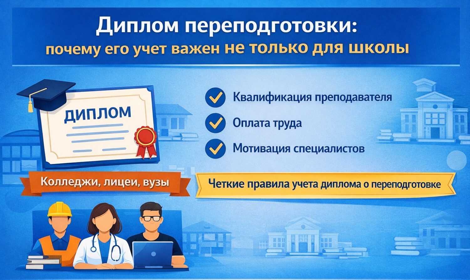 Диплом переподготовки: почему его учет важен не только для школы
