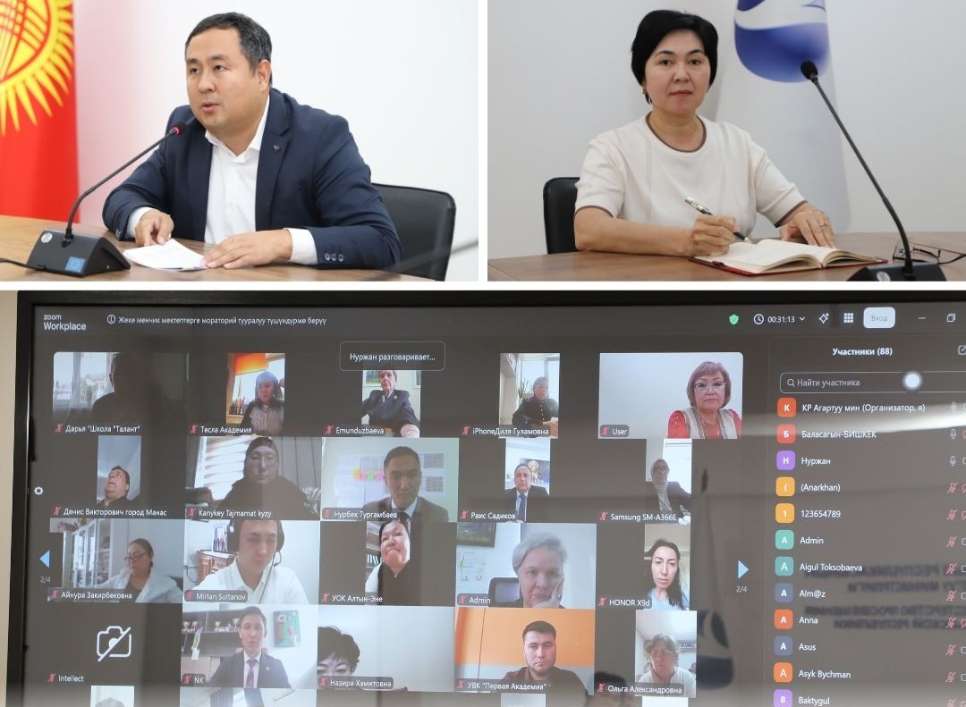 ОНЛАЙН-СОВЕЩАНИЕ ПО ВОПРОСАМ МОРАТОРИЯ НА ПРОВЕРКИ И ЛИЦЕНЗИОННЫХ ТРЕБОВАНИЙ ДЛЯ ЧАСТНЫХ ШКОЛ