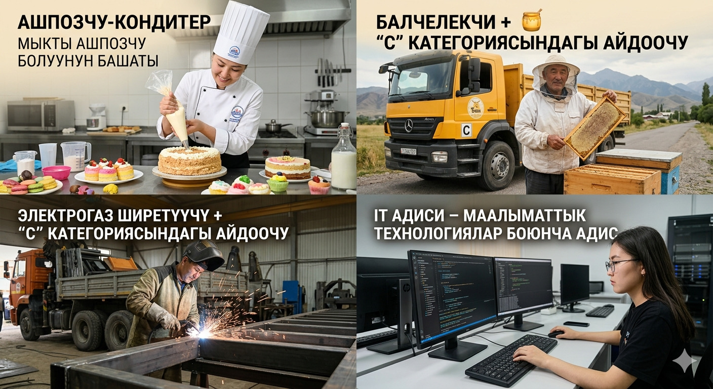 ИЙГИЛИКТҮҮ КЕЛЕЧЕГИҢДИ БИЗ МЕНЕН КУР!  №47 КЕСИПТИК ЛИЦЕЙ СИЗДИ КҮТӨТ!