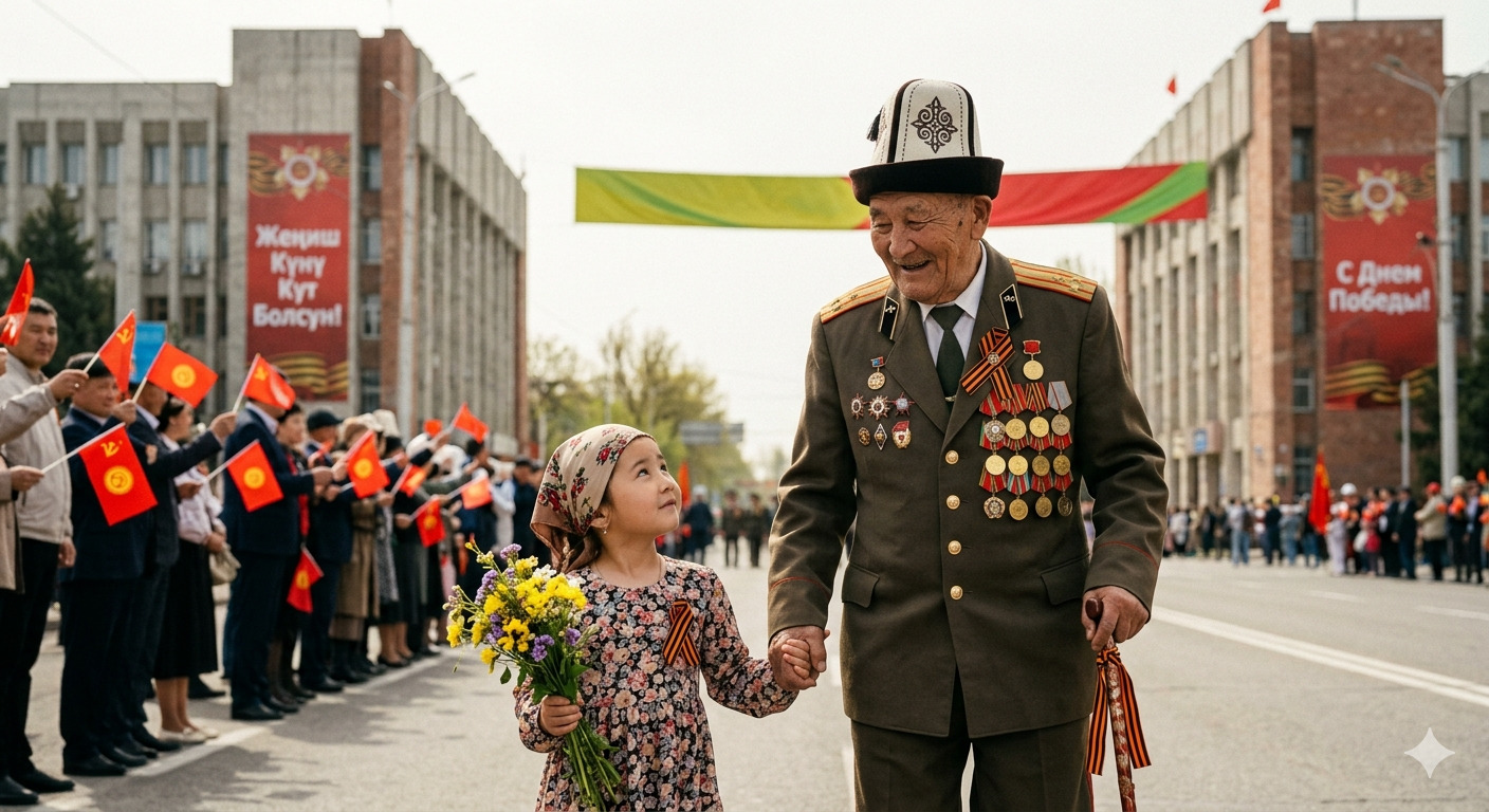 Улуу Ата Мекендик согуштагы Жеңиш күнүнө карата Президент Садыр Жапаровдун куттуктоосу
