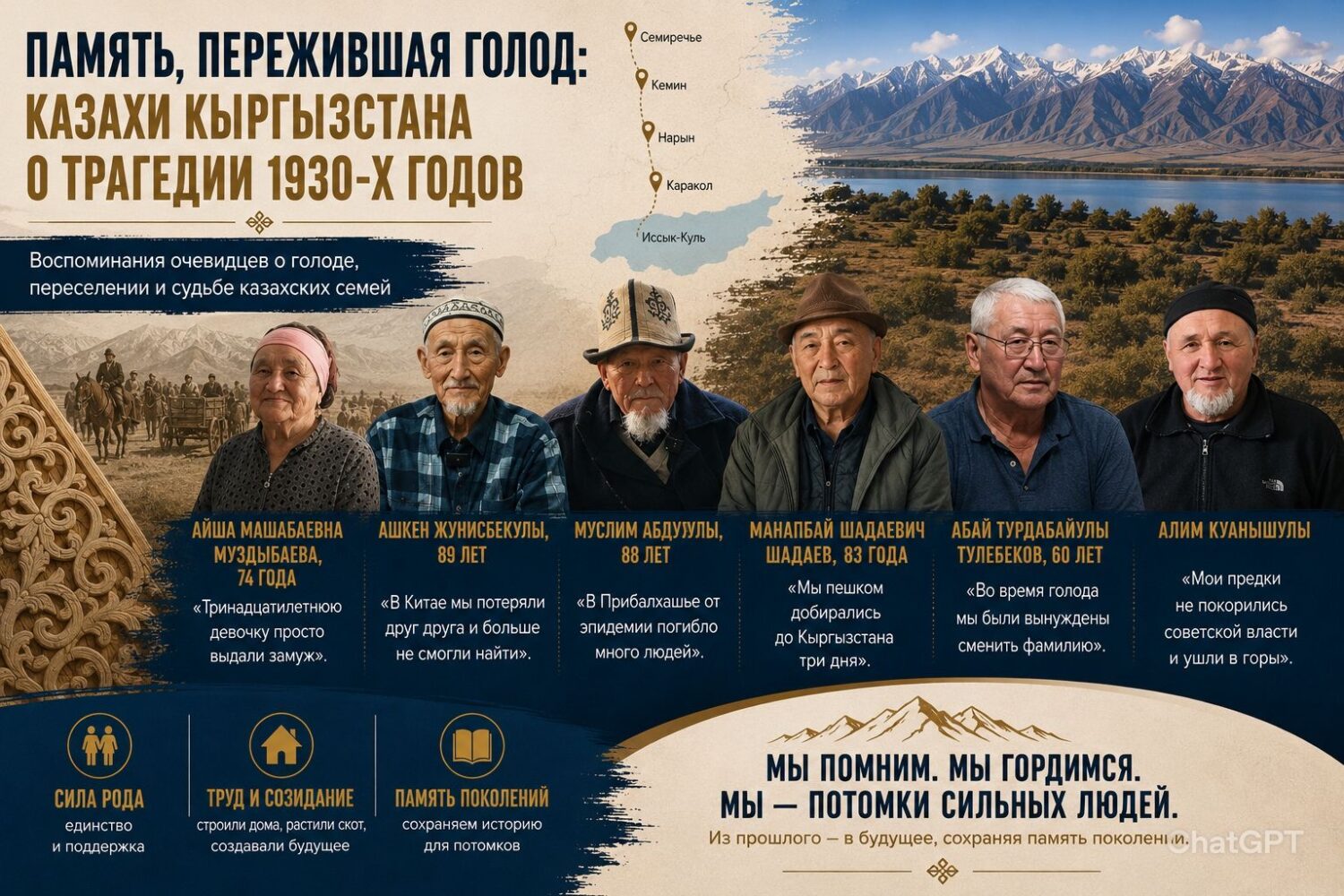 ПАМЯТЬ, ПЕРЕЖИВШАЯ ГОЛОД: КАЗАХИ КЫРГЫЗСТАНА О ТРАГЕДИИ 1930-Х ГОДОВ