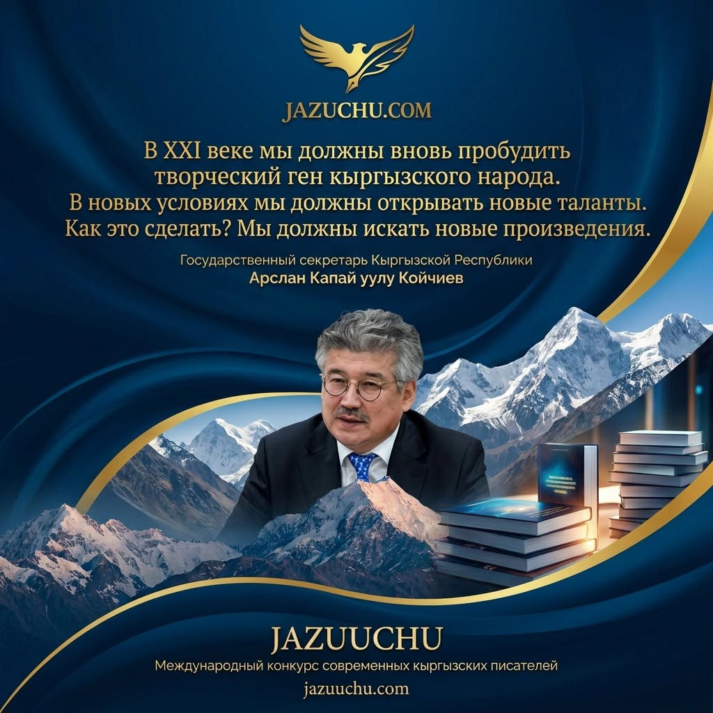 СӨЗ ӨНӨРҮНҮН ЖАҢЫ ГОРИЗОНТТОРУ: ПРОФЕССОР МАРКЛЕН КОҢУРБАЕВ ЖАНА ЭЛ АРАЛЫК "ЖАЗУУЧУ" КОНКУРСУ