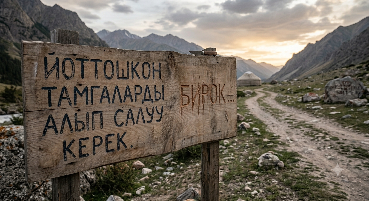ЙОТТОШКОН ТАМГАЛАРДЫ АЛЫП САЛАЛЫ, БИРОК…