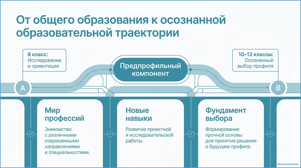 ПРЕДПРОФИЛЬНОЕ ОБУЧЕНИЕ – ШАГ ДО ПРОФИЛЯ: ЧТО ВАЖНО ЗНАТЬ УЧИТЕЛЮ