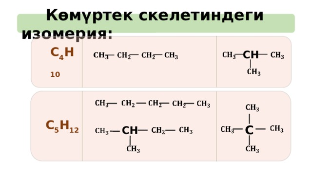 Алкандардын молекулаларынын түзүлүшү, гомологиясы, изомериясы жана номенклатурасы
