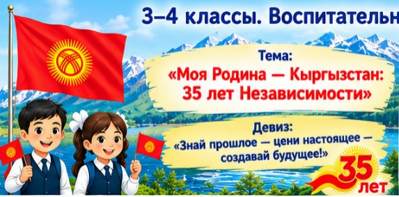Моя Родина — Кыргызстан: 35 лет независимости. 3–4 КЛАССЫ