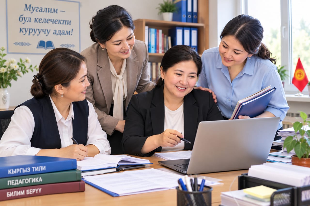 МУГАЛИМДИ ТЕКШЕРҮҮ ЭМЕС КОЛДОО: ӨЗ АЛДЫНЧА УСУЛДУК БОРБОРЛОР УЮШУЛАТ