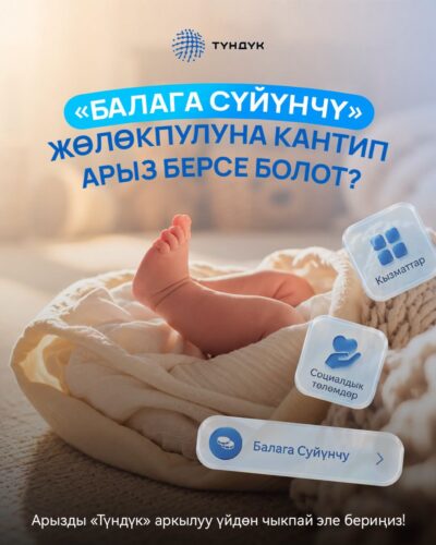 «БАЛАГА СҮЙҮНЧҮ» ЭМИ «ТҮНДҮК» ТИРКЕМЕСИ АРКЫЛУУ ЖЕТКИЛИКТҮҮ